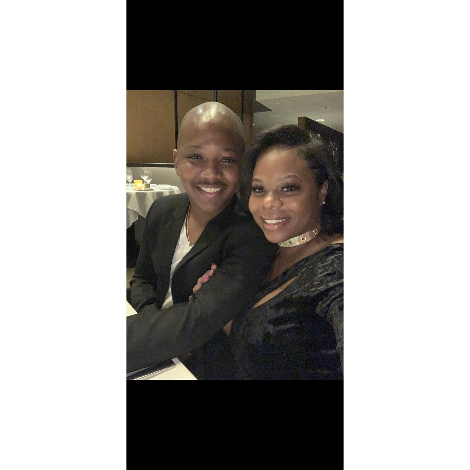 Our first fancy date - 11-20-2019 - at the Polaris. We got engaged at this place 5 years later