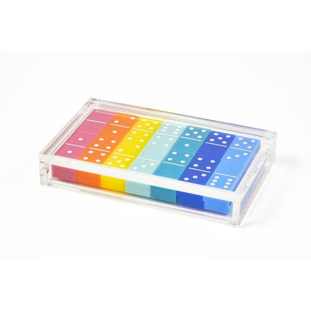 Lucite Domino Set, Multi