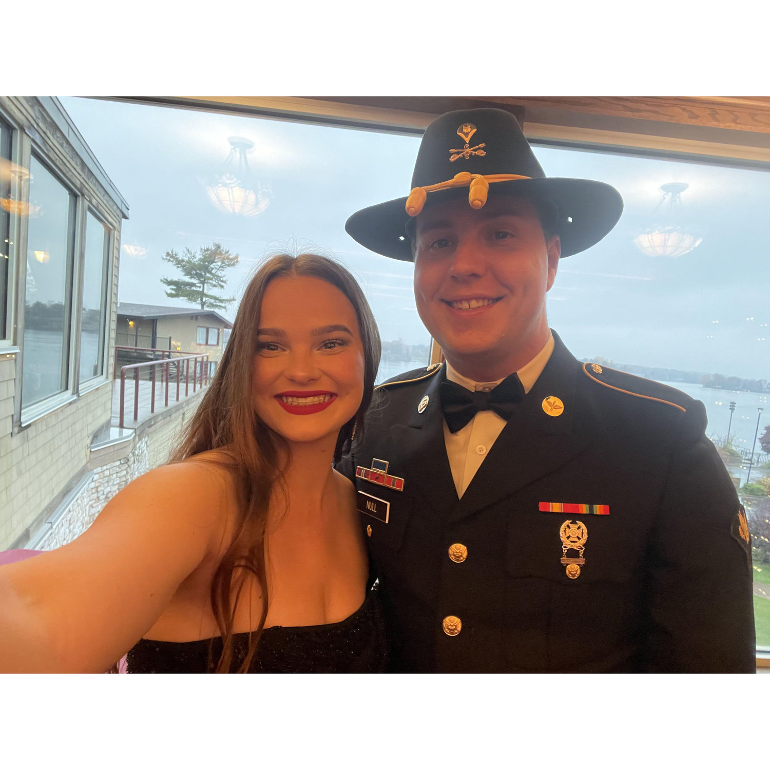 Selfie of us at the Military Ball 2023.