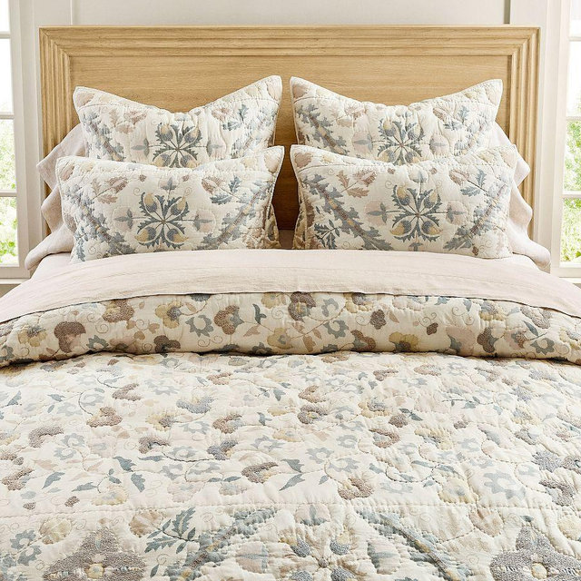 Molly Suzani Embroidered Quilt, Multi, King/Cal. King