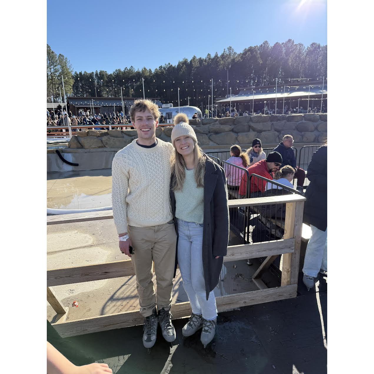 Ice Skating at The White Water Center January 2025