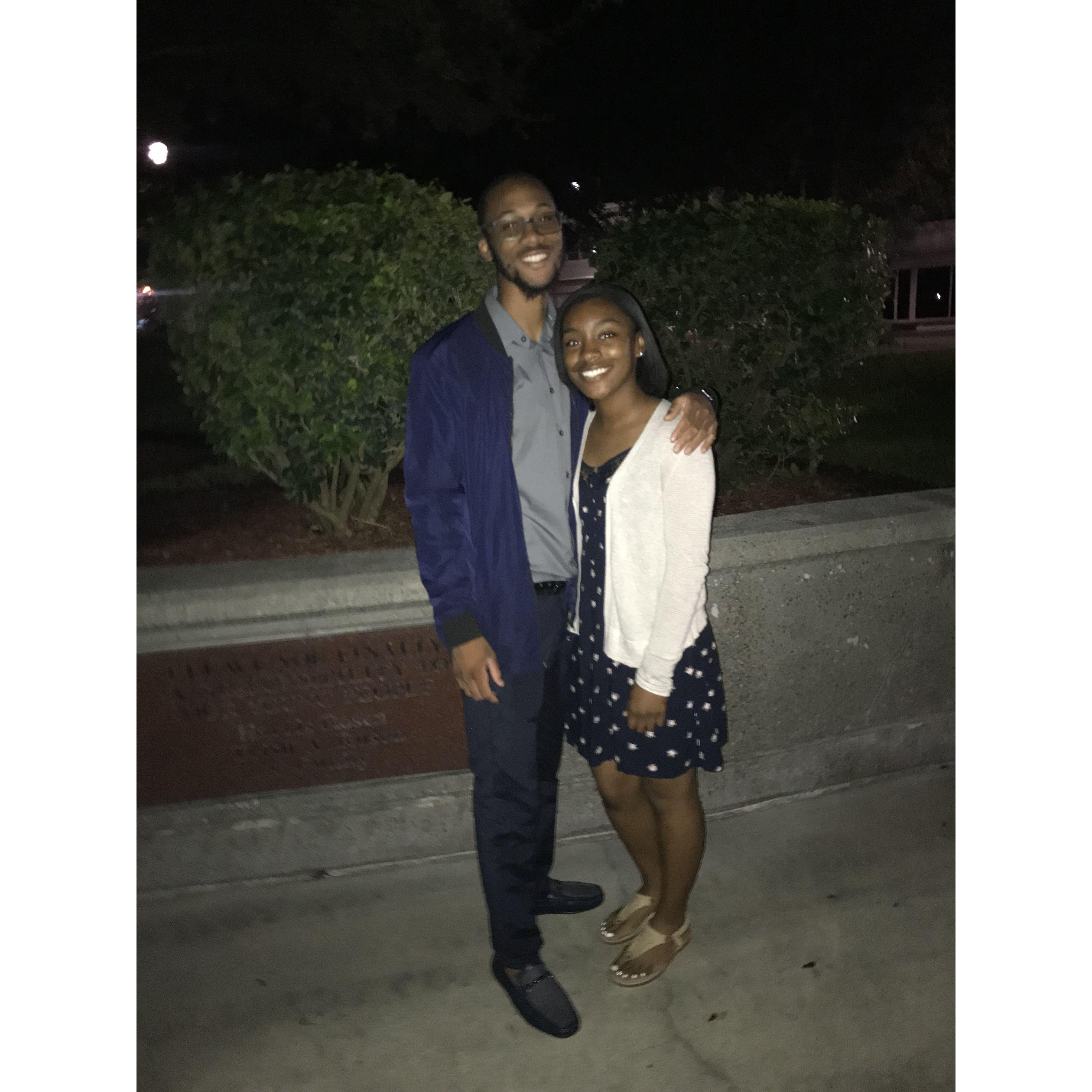 Our first photo together as friends! (Octoberish 2018)