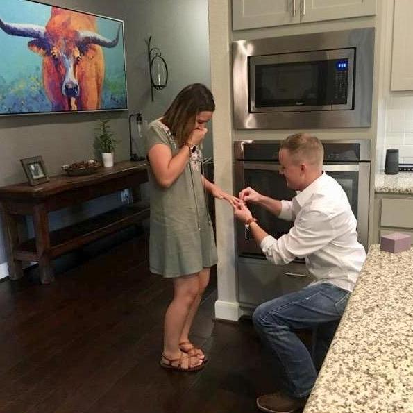 Alex surprised me in the most beautiful way!  And he coordinated it so both our parents could share this moment with us!