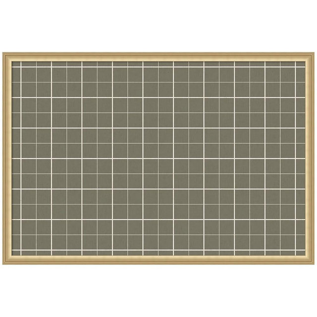 Kate and Laurel Framed Fabric Pinboard 38 x 26, Sage Green Plaid Printed Linen Classic Bulletin Board for Use as a Vision Board or Wall Organization, Florence Gold Frame