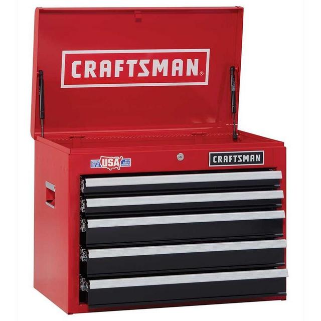 CRAFTSMAN 2000 Series 26-in W x 19.75-in H 5-Drawer Steel Tool Chest (Red)