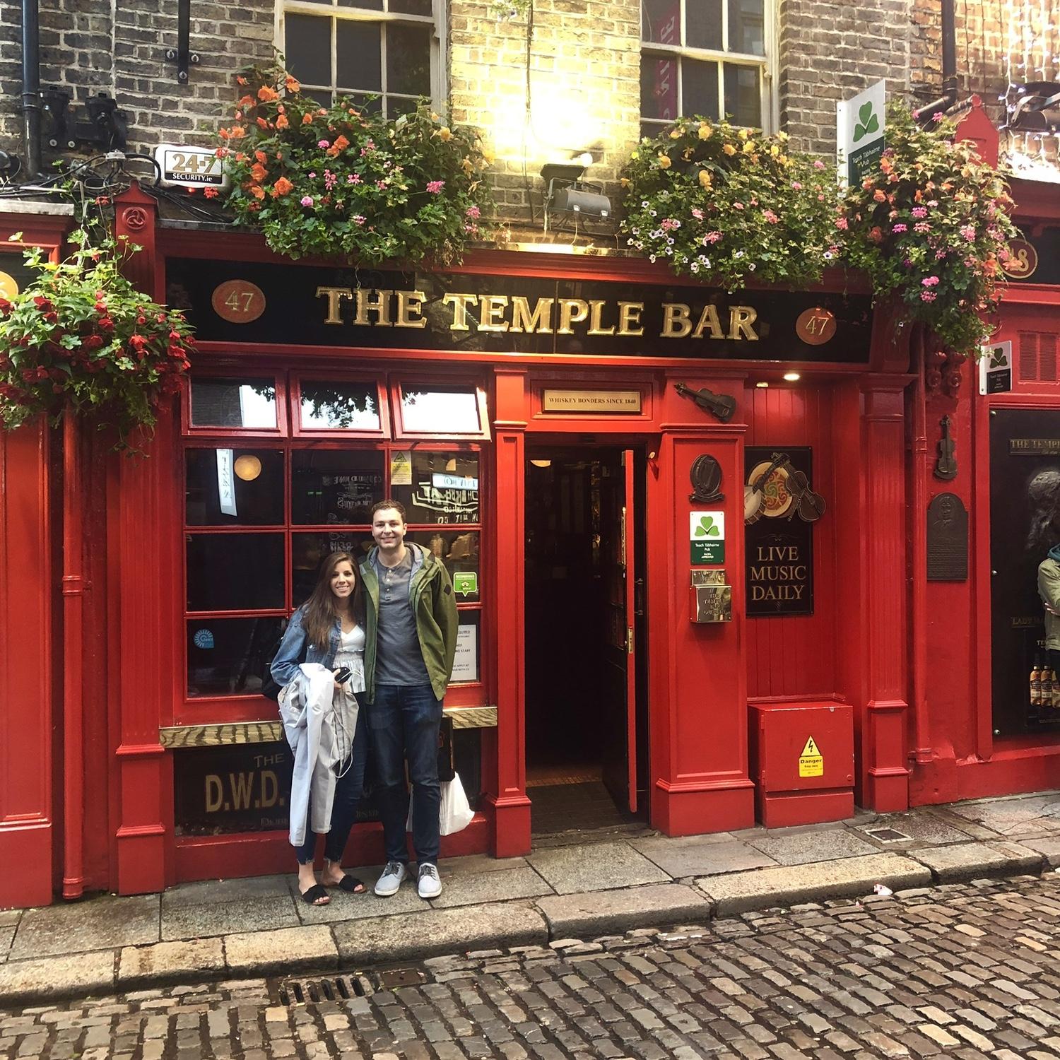 Our first vacation abroad, 2019 - Dublin, joined by Troy McGovern (a groomsman).