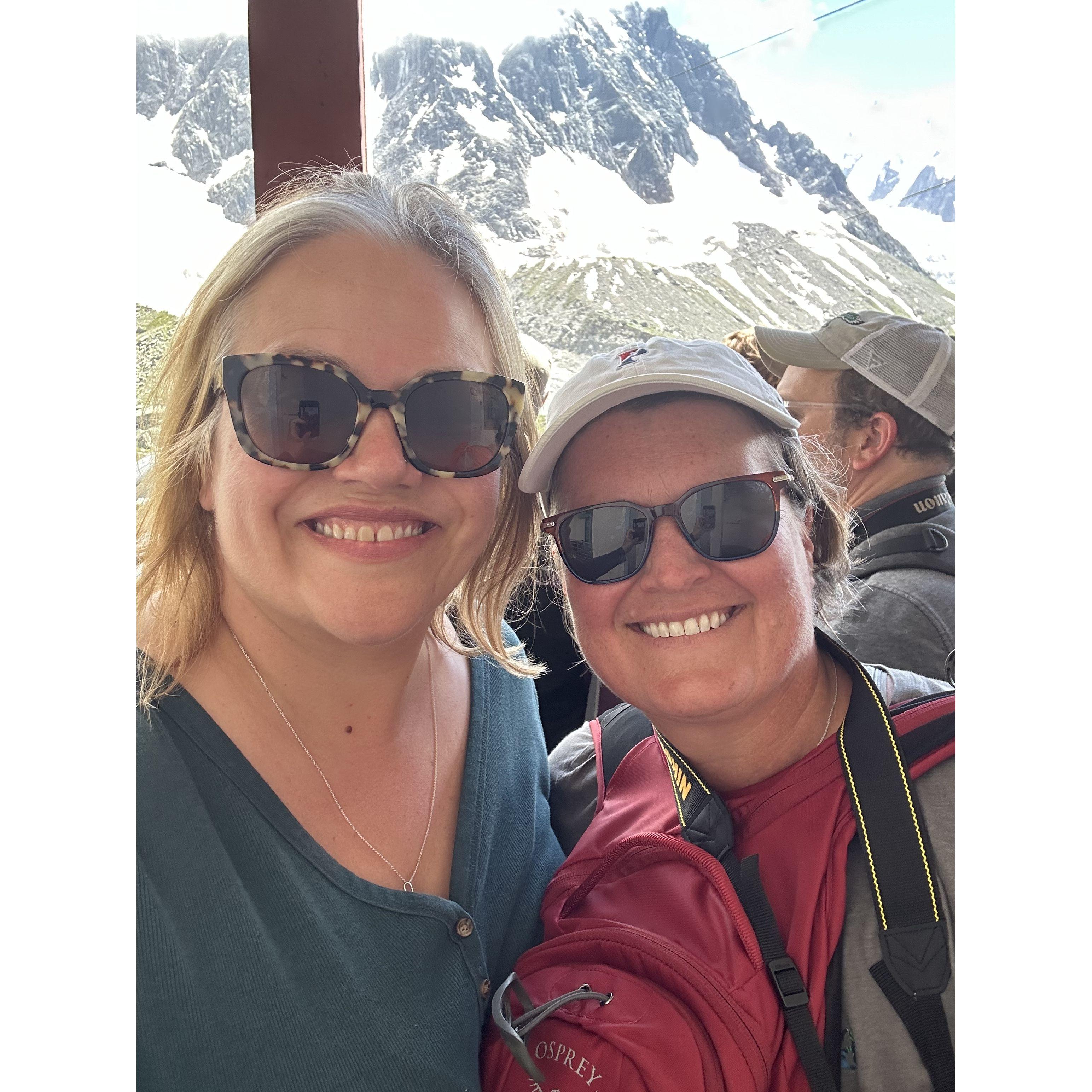 The gondola in Chamonix