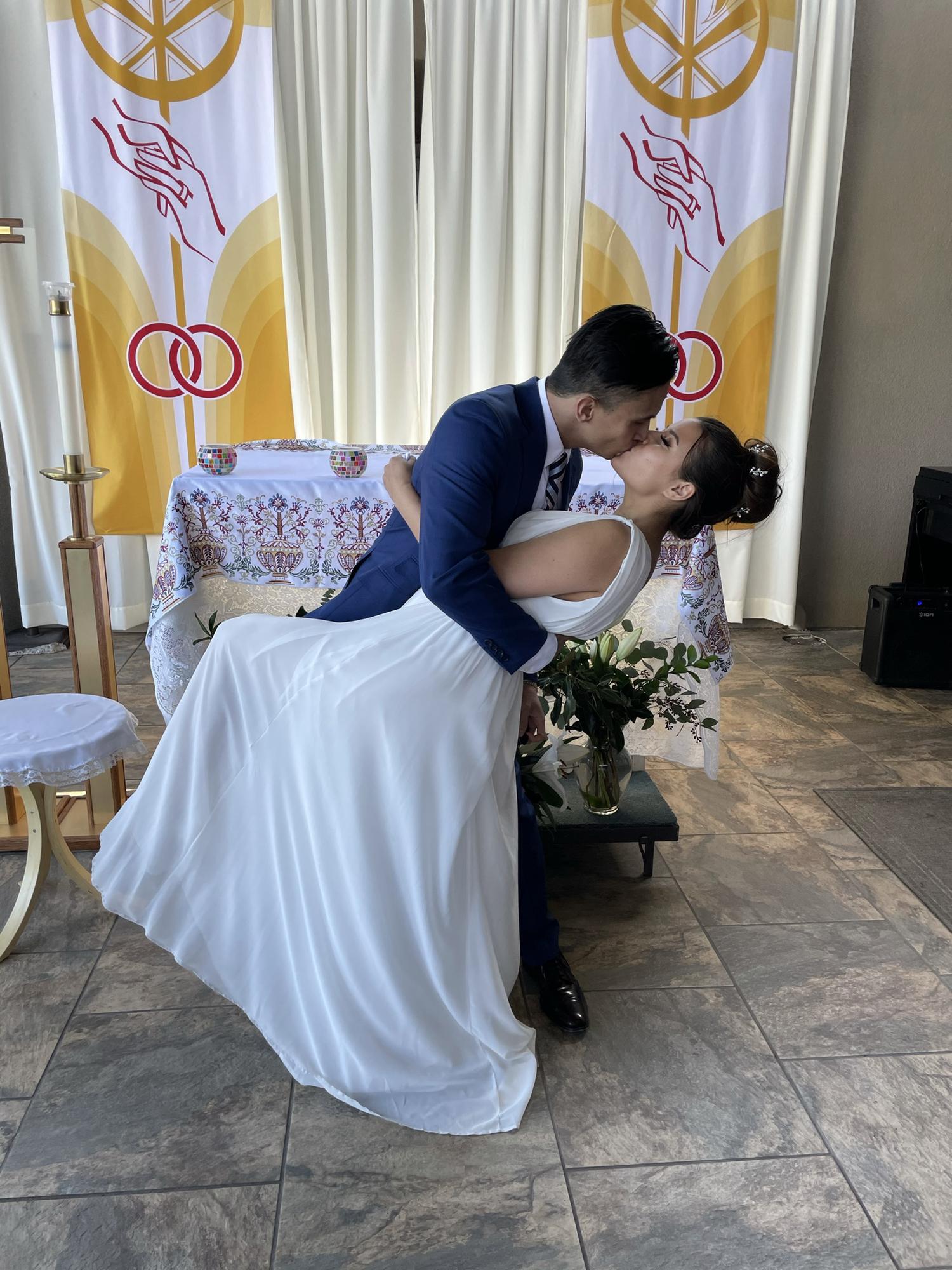 At the altar!