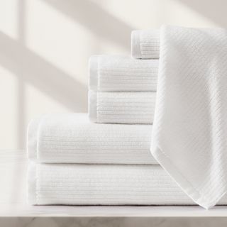 Egyptian Cotton Ribbed Washcloth