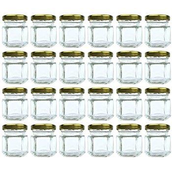 4 oz Hexagon Glass Jars