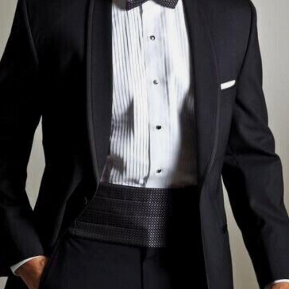 Black tie attire wedding reception