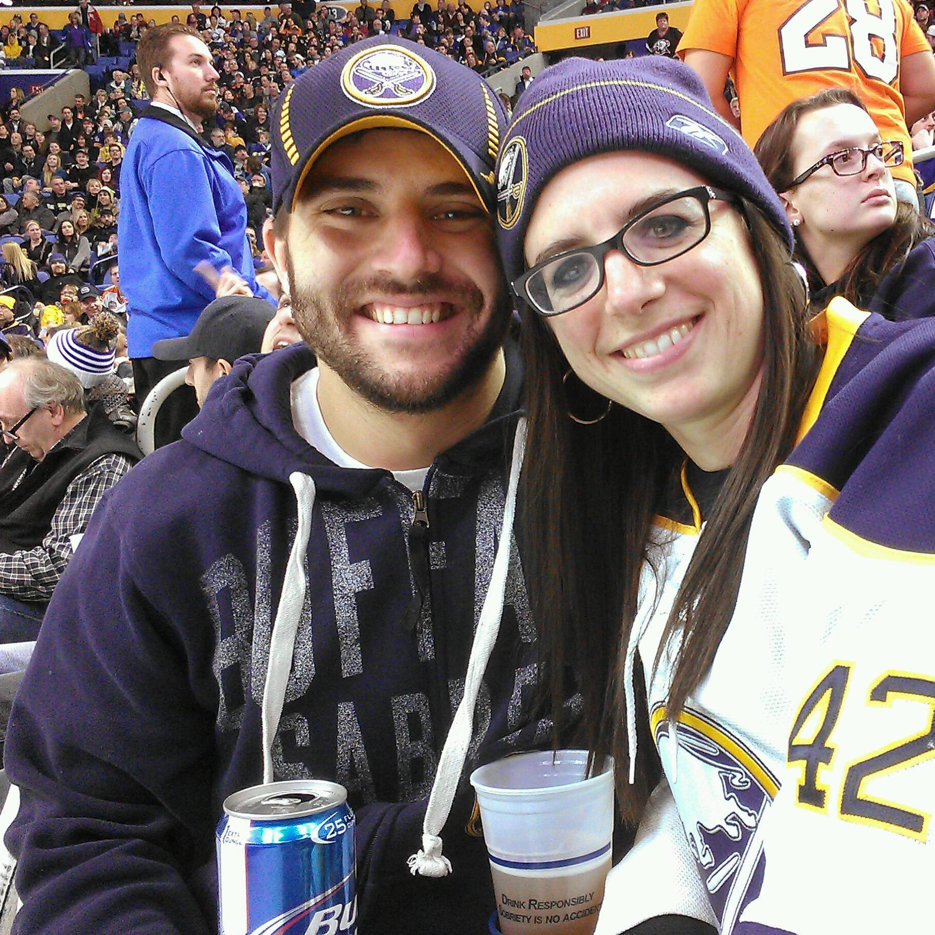 One of our earliest Sabres games together.
