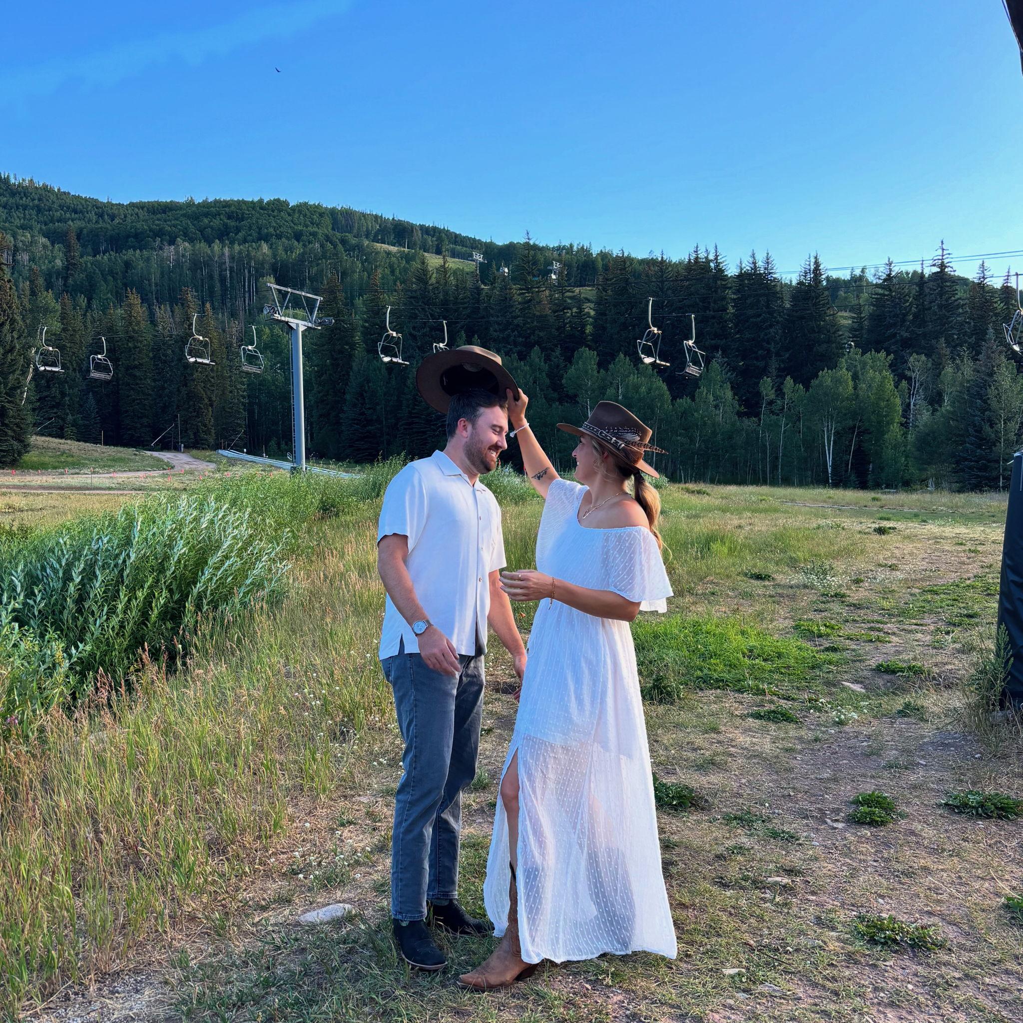 Our friends wedding in Vail.