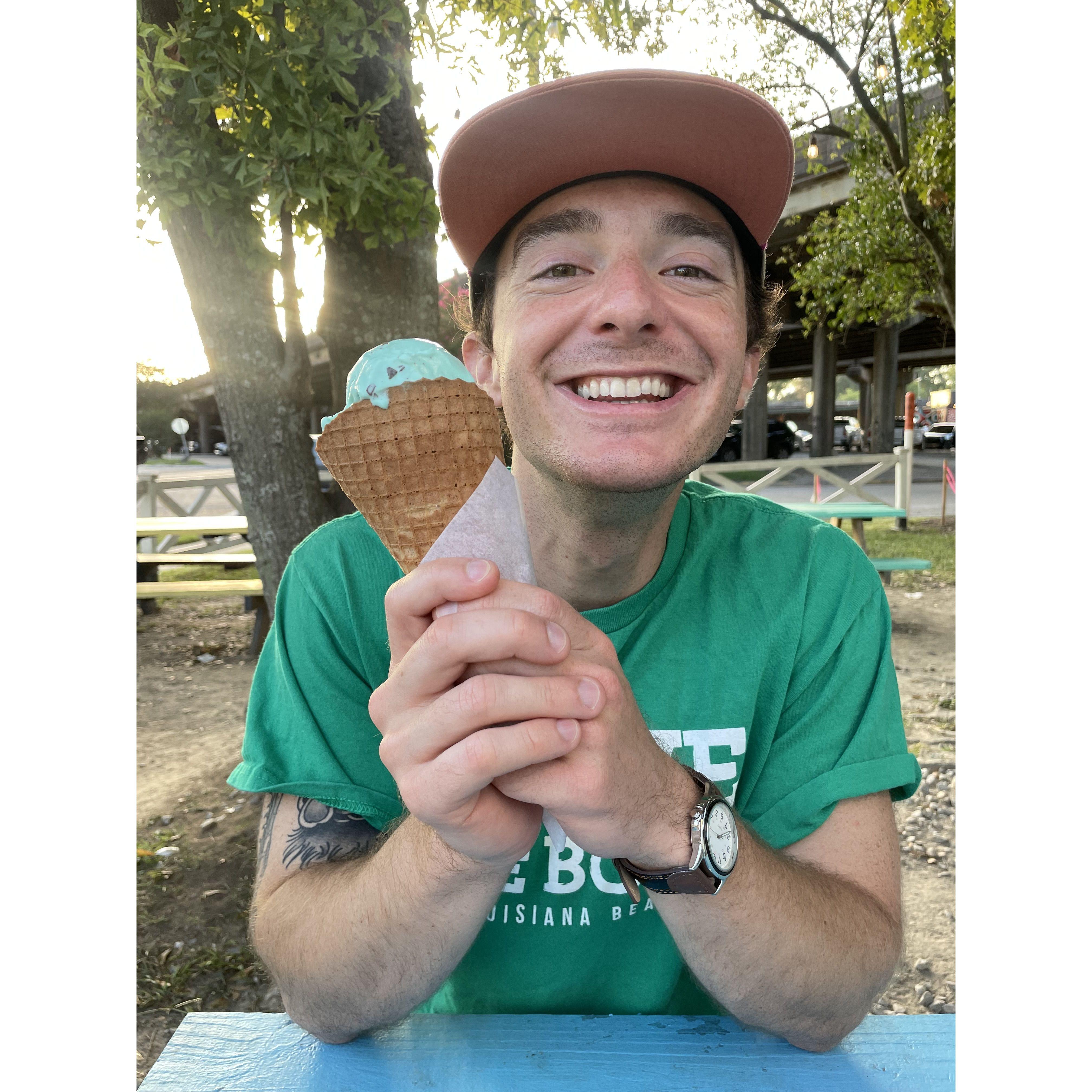 July 2023: Allie helps Jake discover the importance of good ice cream (they hope to open an ice cream shop downtown one day because what the heck why isn’t there one??)