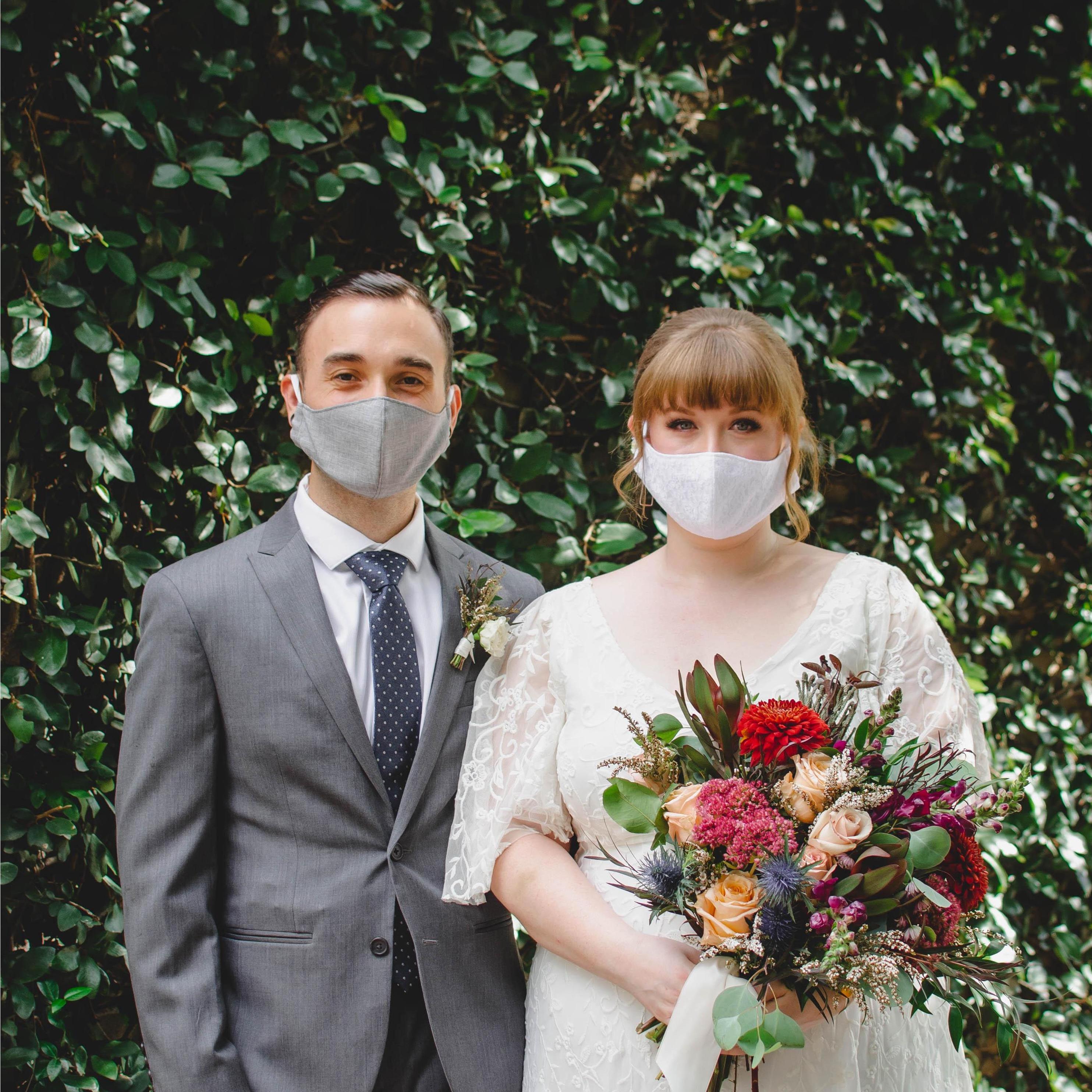 The obligatory Covid-19 elopement photo.