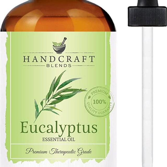 Handcraft Eucalyptus Essential Oil - 100% Pure and Natural - Premium Therapeutic Grade with Premium Glass Dropper - Huge 4 oz