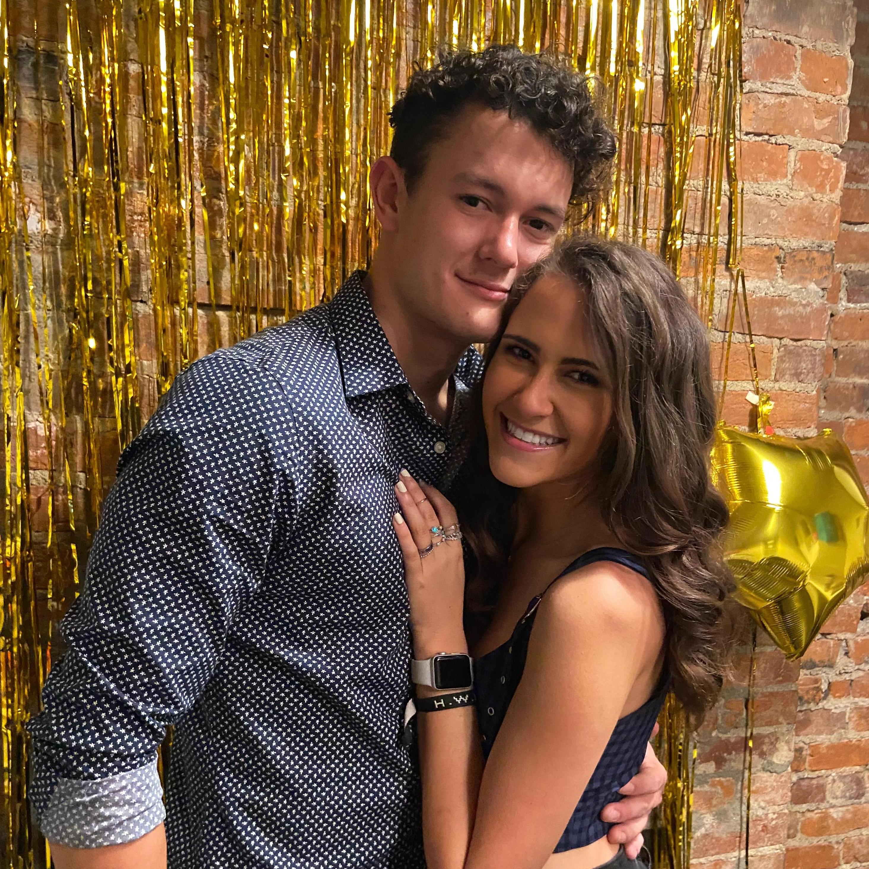 The first time we told people we were officially a couple (everyone already knew)!