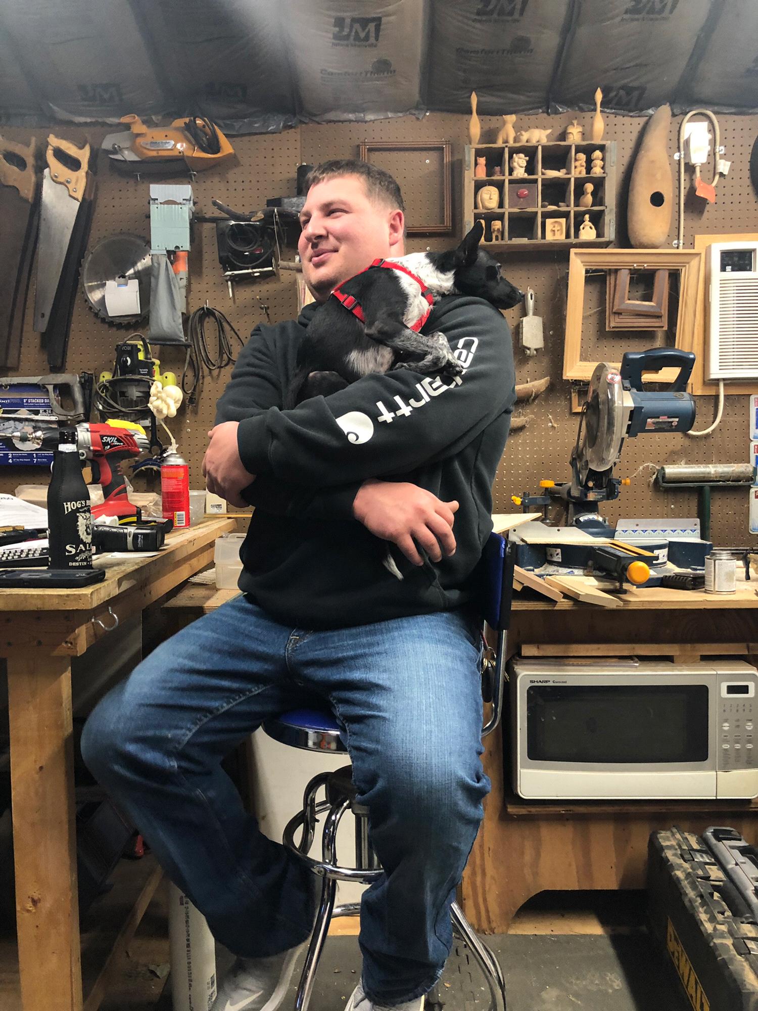 Beau loves his dad so much!