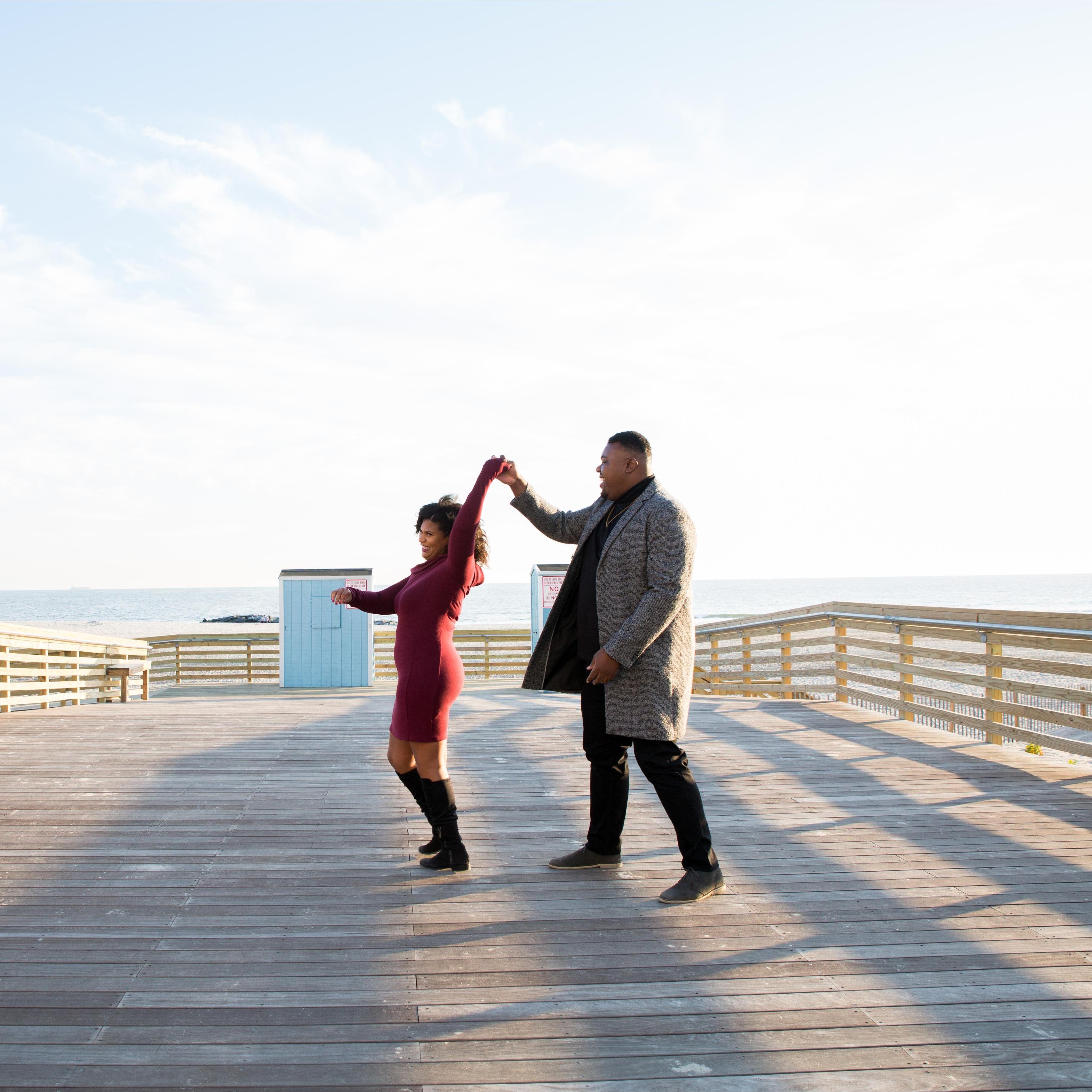 Engagement photoshoot in Long Beach.