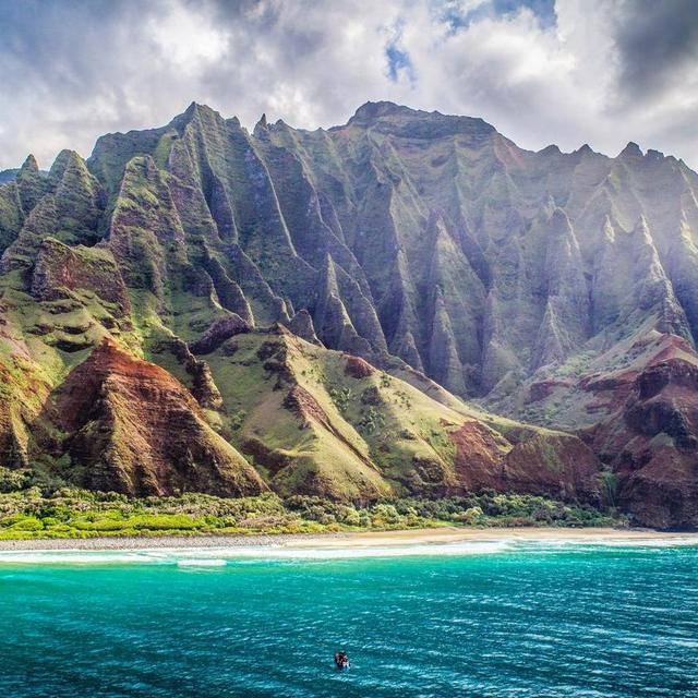 Boat ride on our honeymoon in Kauai, Hawaii