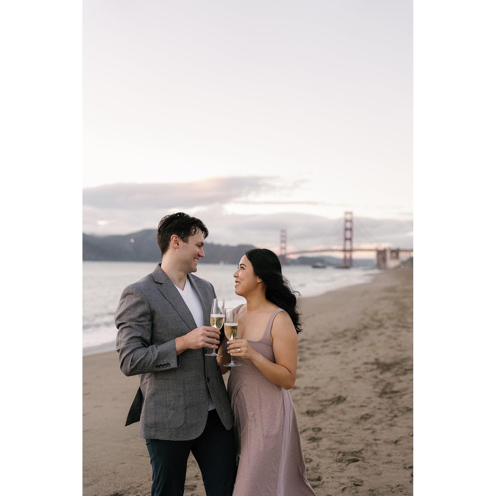 At Baker Beach. Photo by Zha Zha Photography.