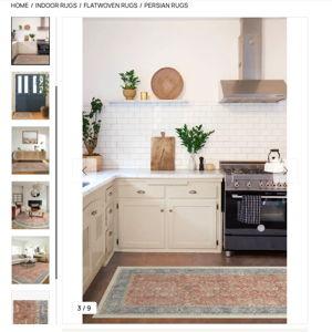 Celestine Coral Kitchen Rug | Ruggable