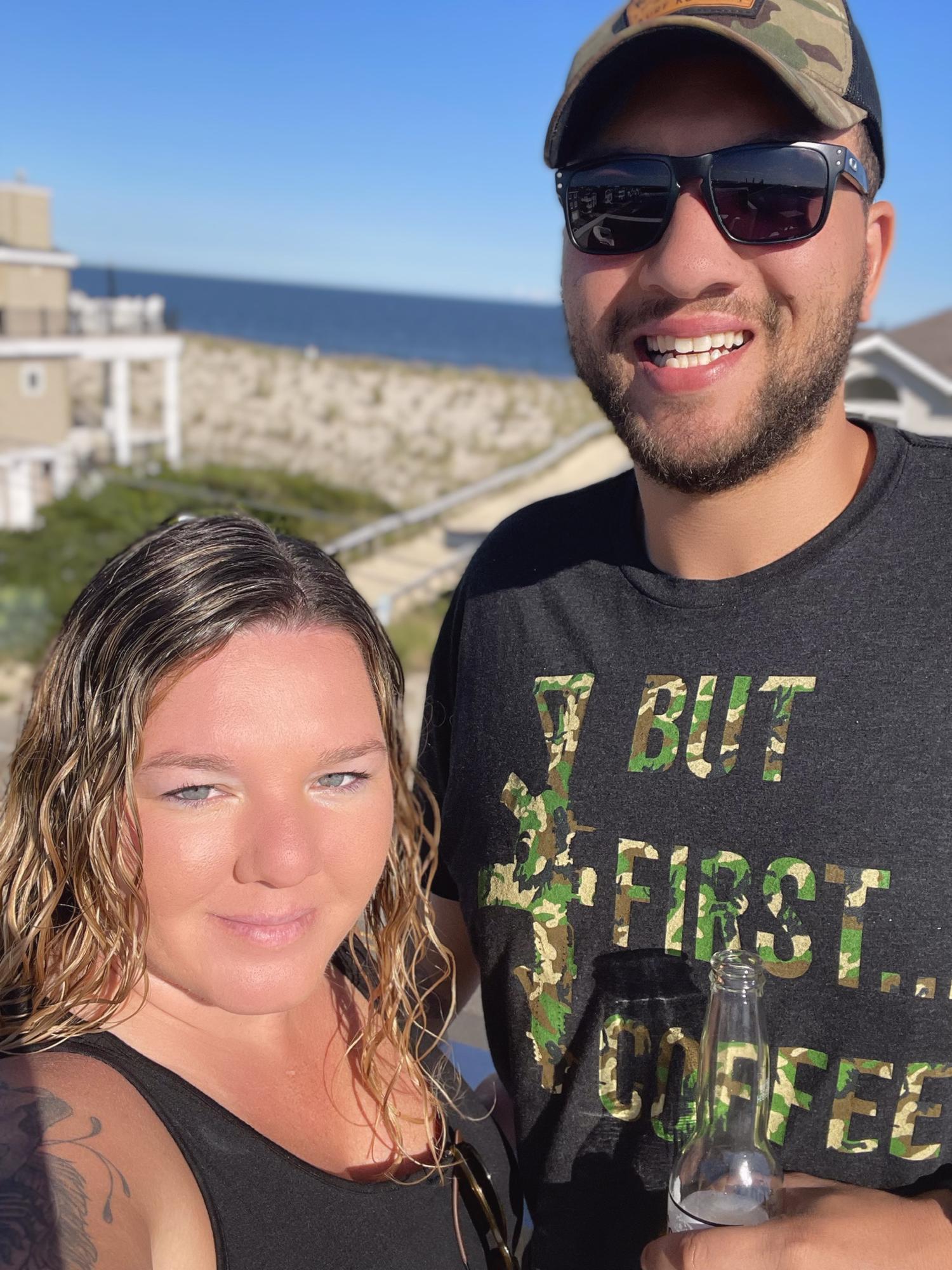 One of our favorite places to be together, the beach.