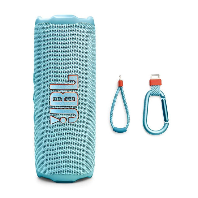 JBL Flip 7 - Portable Waterproof and Drop-Proof Speaker, Bold JBL Pro Sound with AI Sound Boost, 16Hrs of Playtime, and PushLock System with Interchangeable Accessories (Teal)