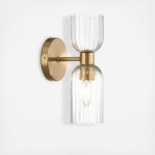 Josephine Ribbed Glass Wall Light