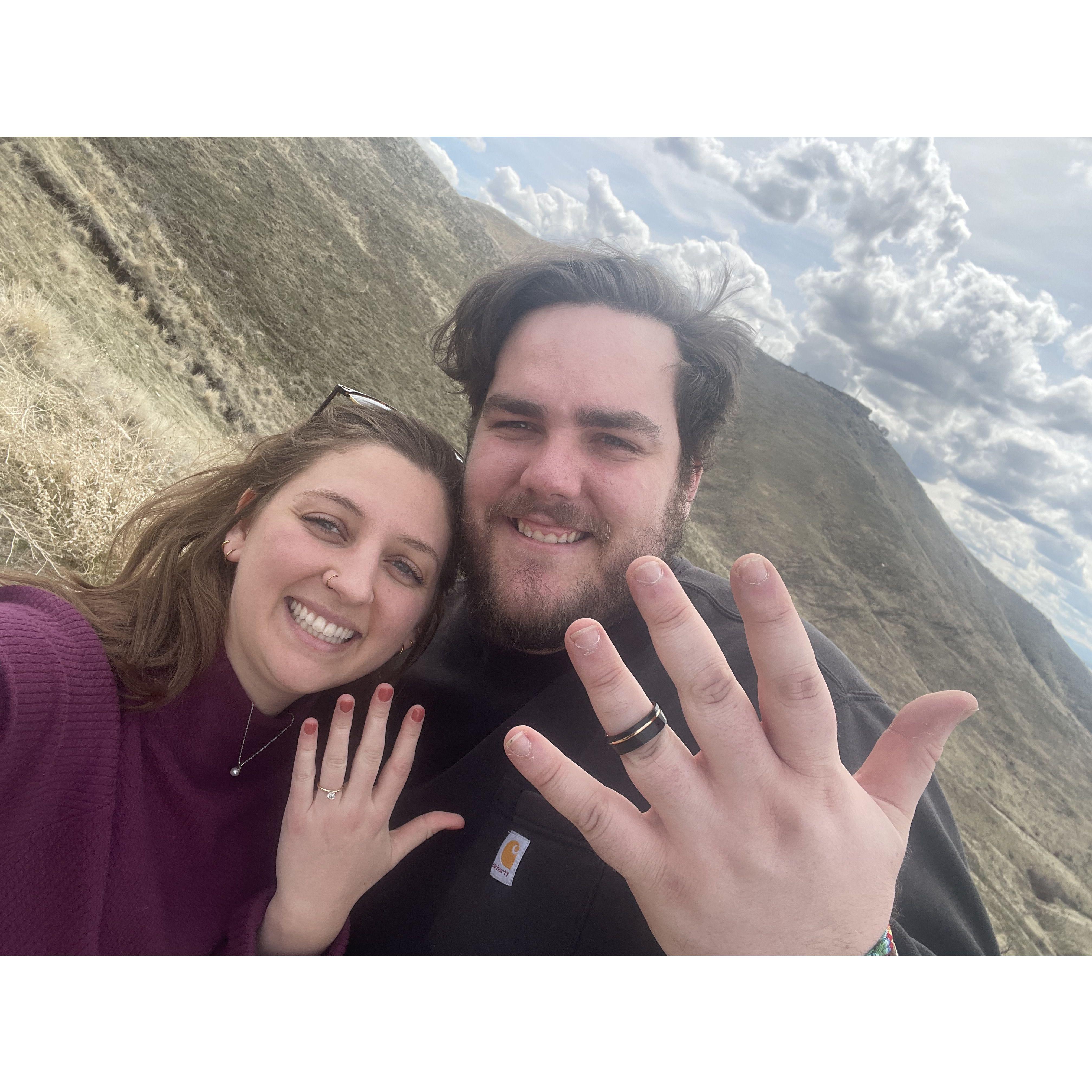 Getting engaged on our 3rd anniversary at Table Rock :)