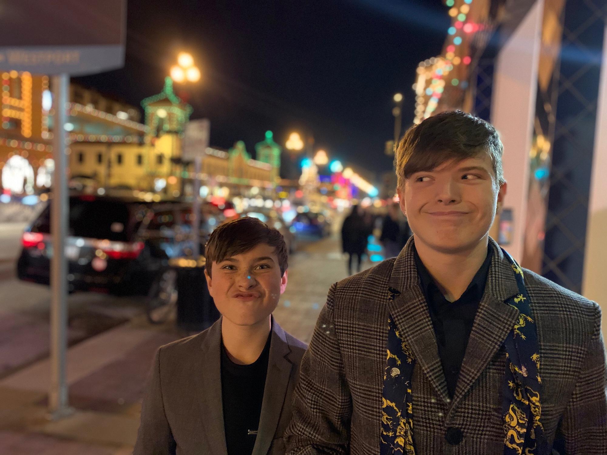 Having fun in the big town
