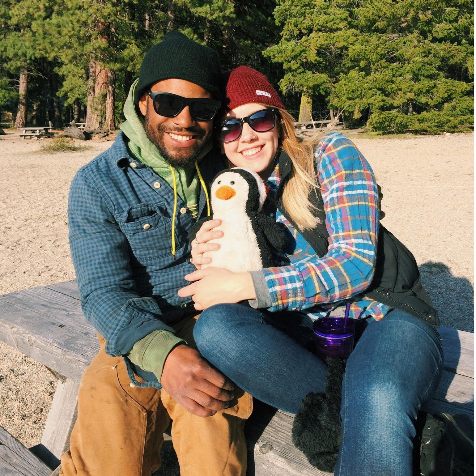 Camping on Lake Wenatchee with Oswald our favorite travel penguin