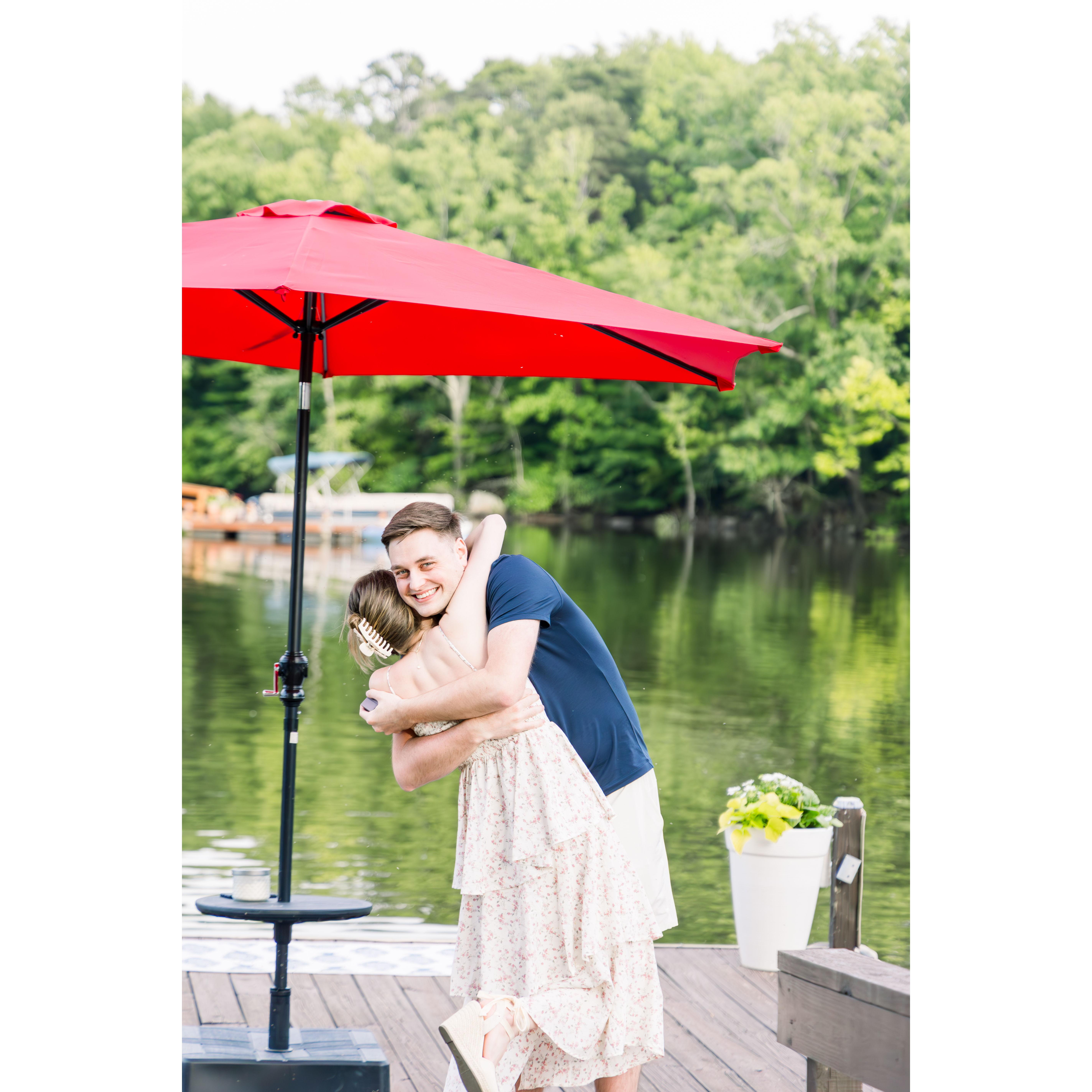 She said yes!