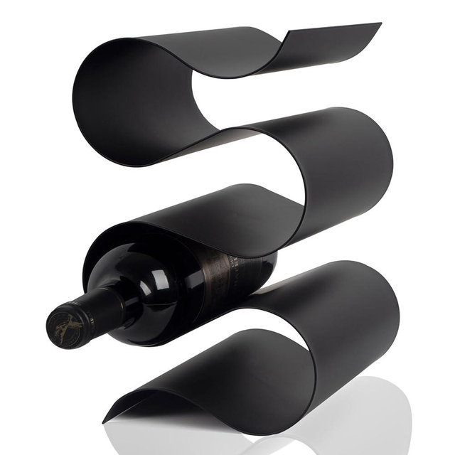 NETRCRHOM Wine Rack Countertop, Freestanding Creativity Modern Small Wine Holder, Tabletop Wine Stand for Kitchen Wine Bar Inside Cabinet, Pantry Decor-5 Bottle