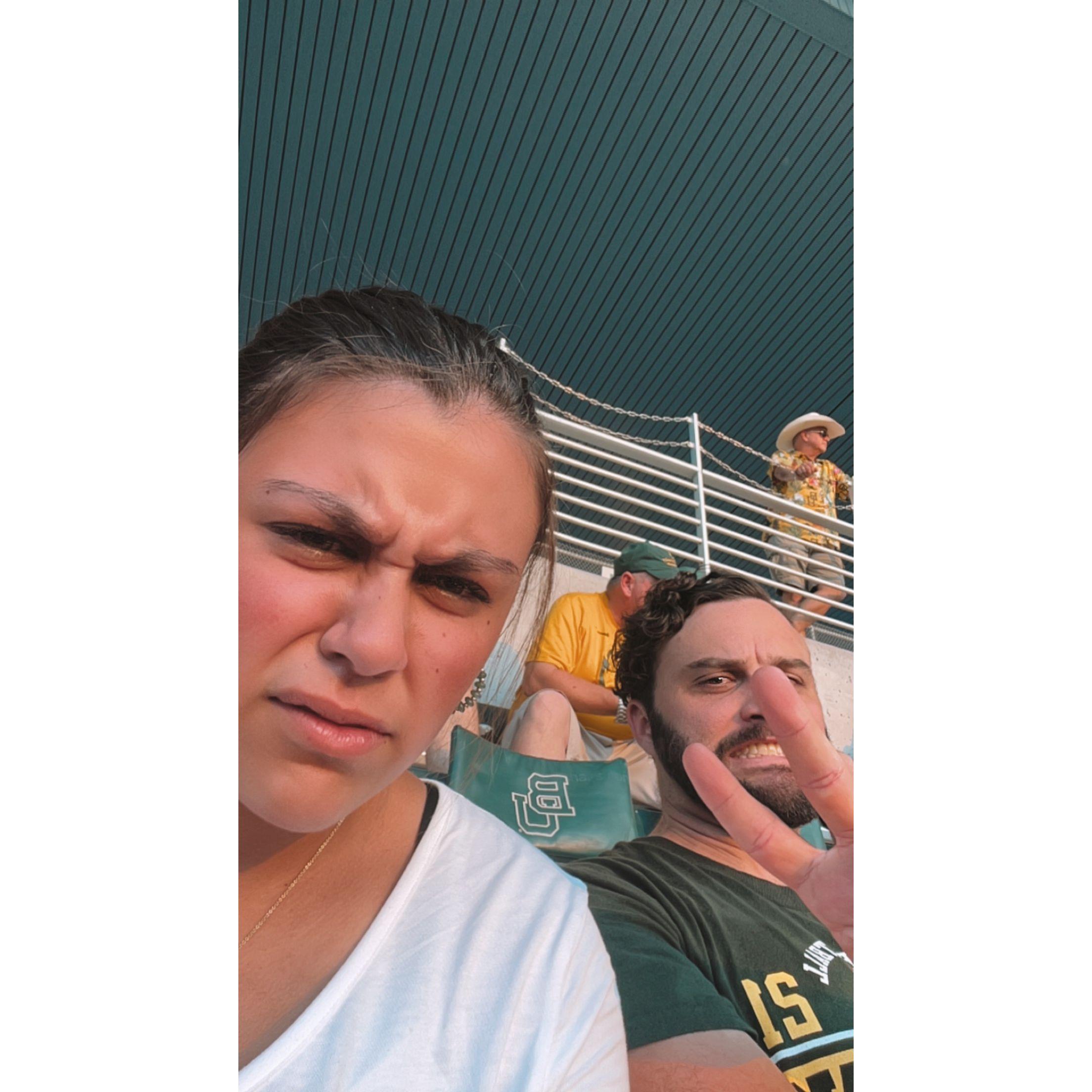 First date...of course a Baylor game ;)