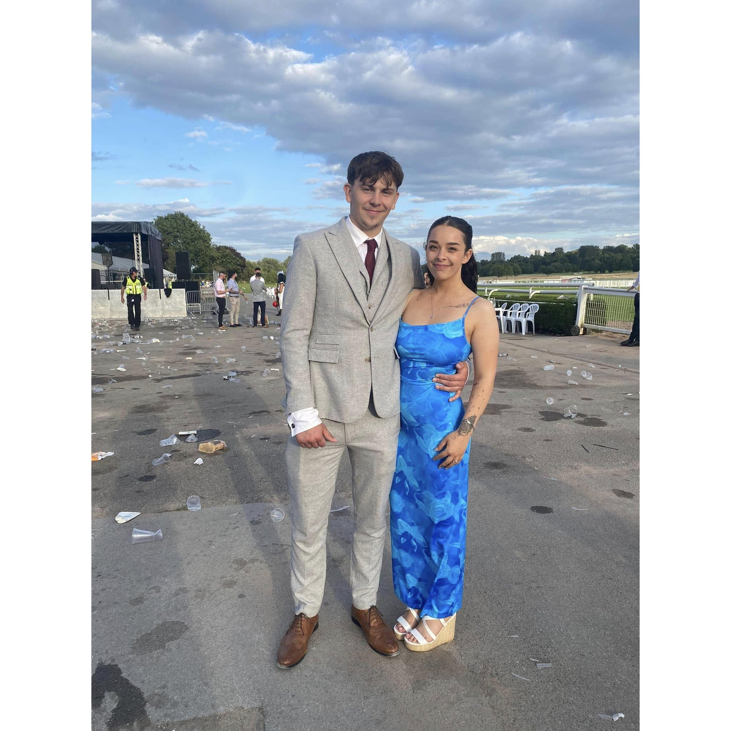 Us at the 'Ladies day' horse races!