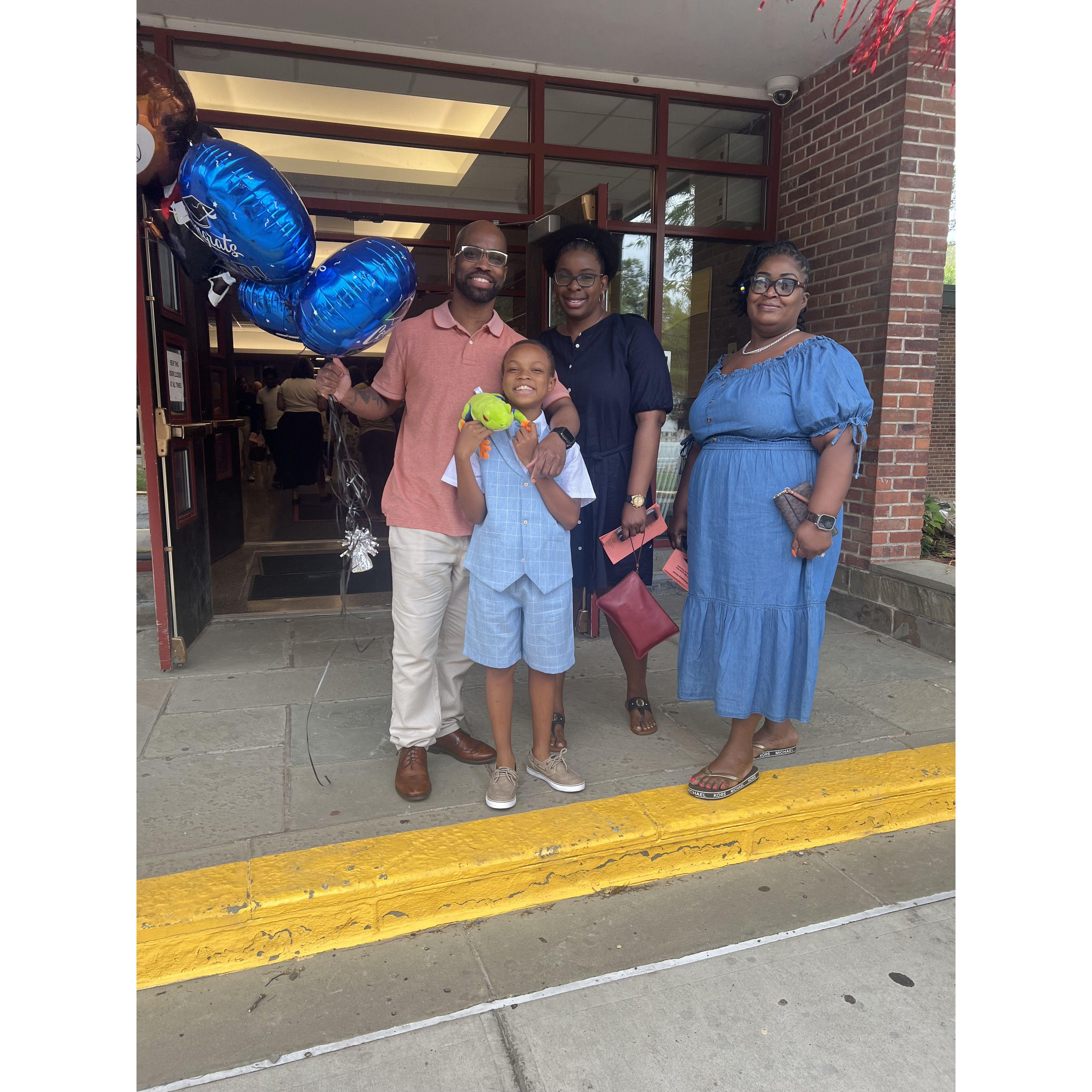 Celebrating Uday’s graduation from 5th grade! 🎓 So proud of our young scholar—on to bigger adventures! 💙 

#GraduationDay #ProudFamily #FutureIsBright