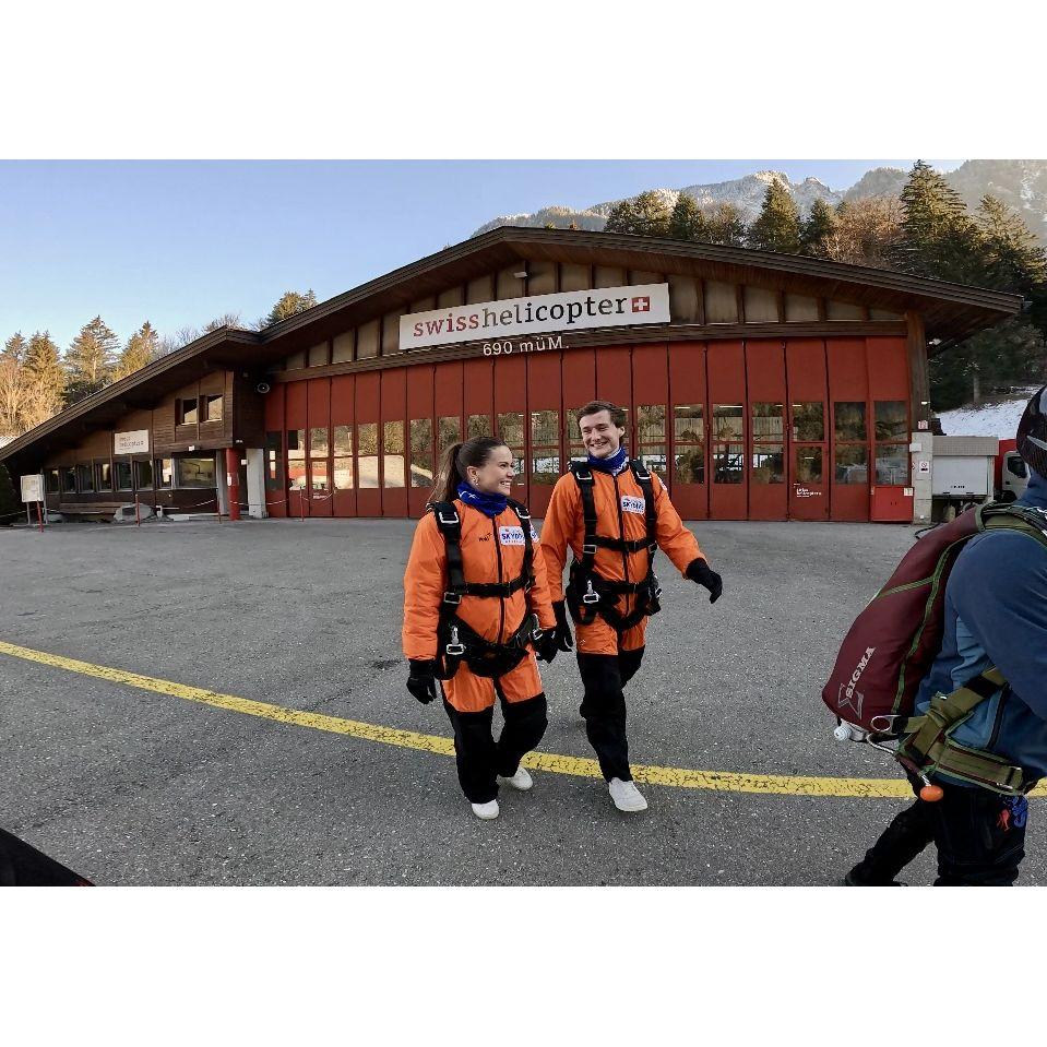 Skydiving on Valentine's Day in Interlaken, Switzerland!