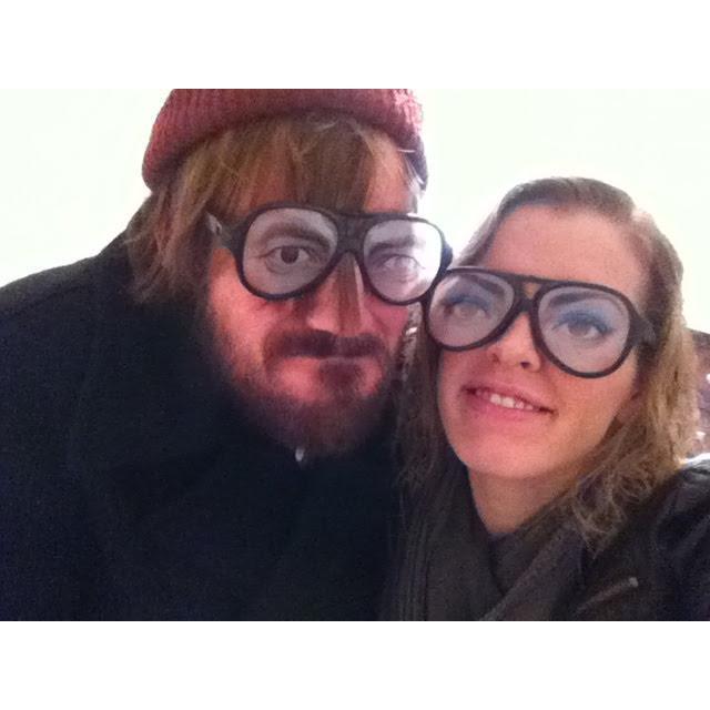 Being silly in our apartment