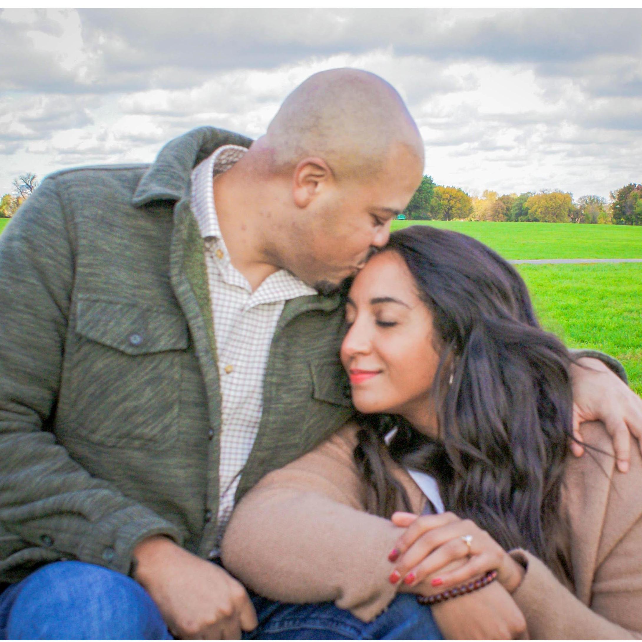 Our engagement shoot at Gravelly Point in Washington DC