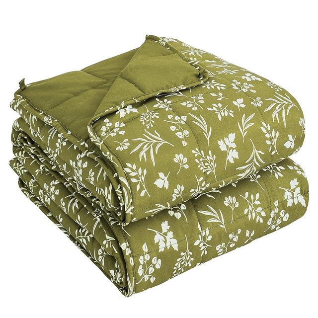 yescool King Size Weighted Blanket for Adults (20 lbs, 80” x 87”, Sage) Cooling Heavy Blanket for Sleeping Perfect for 190-210 lbs, Breathable Blanket for Adults & Couple All Season, Machine Washable