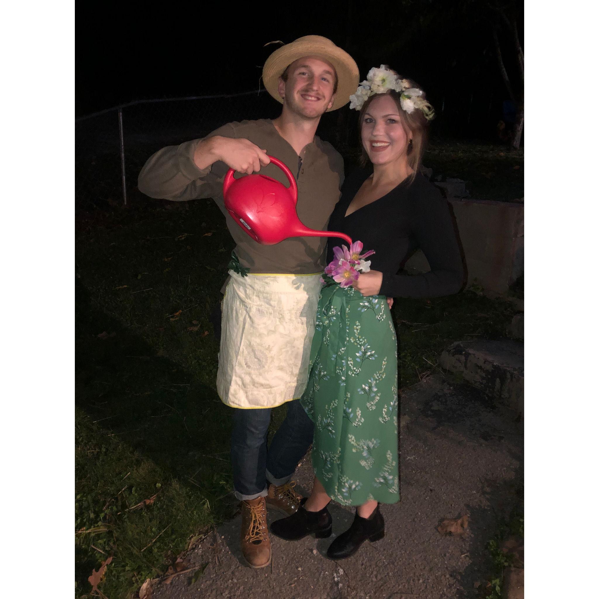 Anniversary #1 - a gardener and his flower