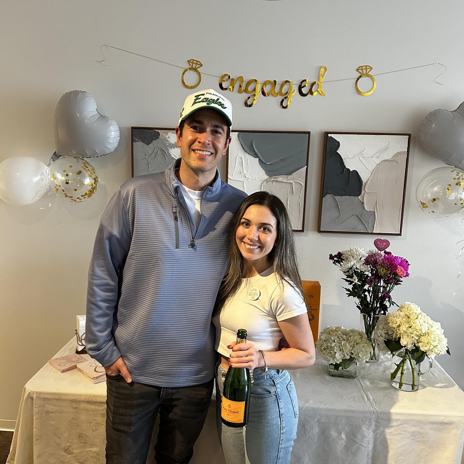 Engagement brunch with family