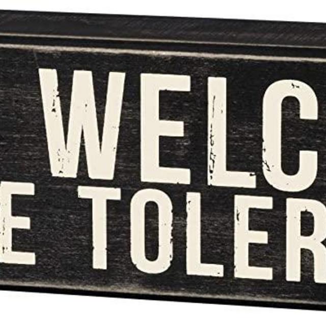 Primitives by Kathy 35175 Classic Box Sign, Cats Welcome