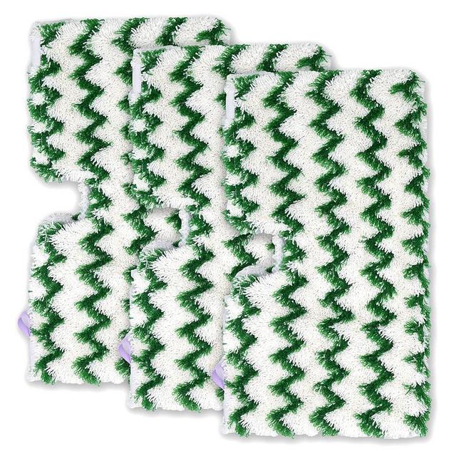Magicmops 3 Pack Replacement Washable Microfiber Mop Pads Compatible with Shark Steam Pocket Mops S3500 Series S3501 S3601 S3550 S3901 S3801 SE450 S3801CO S3601D, Green, Washable & Reusable …