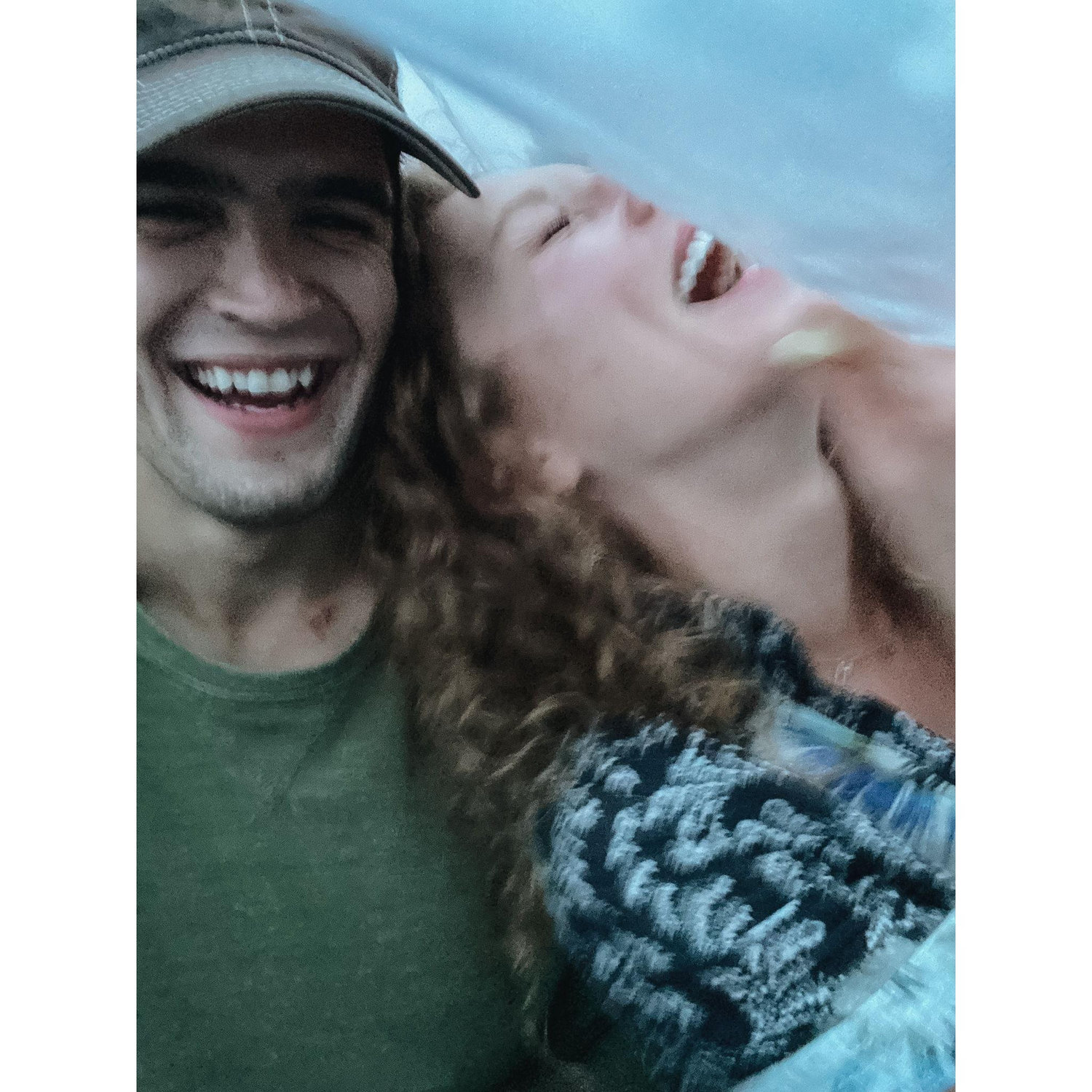 Moment under a tarp at a rainy concert where Vincent told Alexis "You may fascinate a woman by giving her a piece of cheese." Casting a spell on Alexis right then and there.