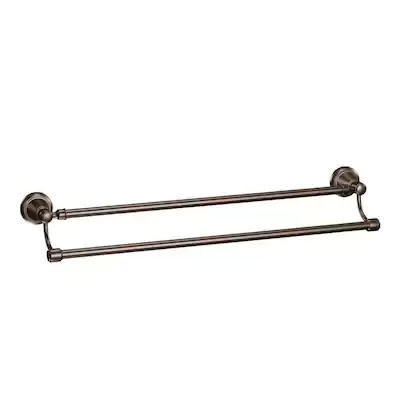 Moen Bradshaw 24-in Oil-Rubbed Bronze Wall Mount Double Towel Bar