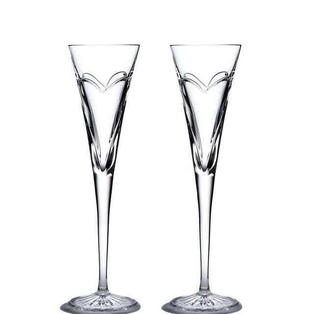 Waterford Wishes "Love & Romance" Toasting Flutes, Set of 2