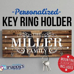 Personalized Key Holder, Wall Key Rack, Anniversary Gift,  Housewarming Gift, Wedding Gift, Key Holders, Personalized Gift, Realtor