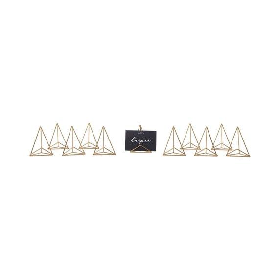 MOD Place Card Holder - 4 Color Options - Modlode -  Wedding Name Card Holder - Geometric Special Event Decor, Metallic Placecard Holder